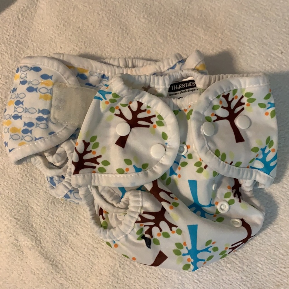 Lot of 11 Cloth Diapers - Thirsties, Swaddlebees, Totbots & Rumparooz - Picture 4 of 16